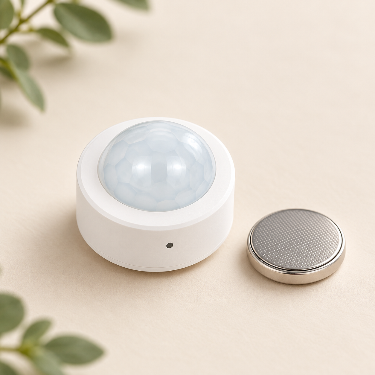 Mini Sensor de Movimiento PIR Zigbee 3.0 con Detección de Luminosidad